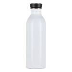 Borraccia in acciaio inox con manico in silicone sul tappo 500 ml color bianco settima vista