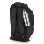 Borraccia in acciaio inox con manico in silicone sul tappo 500 ml color argento ottava vista