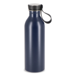 Borraccia in acciaio inox con manico in silicone sul tappo 500 ml color blu scuro