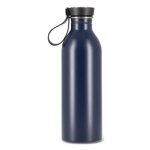 Borraccia in acciaio inox con manico in silicone sul tappo 500 ml color blu scuro quinta vista