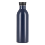 Borraccia in acciaio inox con manico in silicone sul tappo 500 ml color blu scuro settima vista