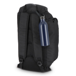 Borraccia in acciaio inox con manico in silicone sul tappo 500 ml color blu scuro ottava vista