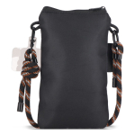 Tracolla compatta per portare oggetti essenziali quotidiani color nero terza vista