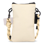 Tracolla compatta per portare oggetti essenziali quotidiani color beige terza vista