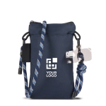 Tracolla compatta per portare oggetti essenziali quotidiani vista area di stampa