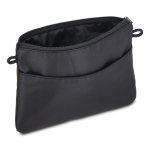 Tracolla rettangolare per portare oggetti essenziali quotidiani color nero quarta vista