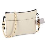 Tracolla rettangolare per portare oggetti essenziali quotidiani color beige