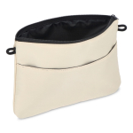 Tracolla rettangolare per portare oggetti essenziali quotidiani color beige quarta vista