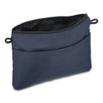 Tracolla rettangolare per portare oggetti essenziali quotidiani color blu scuro quarta vista