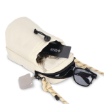 Tracolla con capacità per una borraccia da 500 ml color beige settima vista