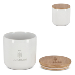 Barattolo in ceramica per conservare alimenti coperchio in bambù 550ml