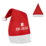Classico cappello di Natale in feltro con pon pon bianco