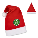 Cappello di Babbo Natale personalizzabile in flanella e tatto morbido