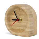 Orologio da tavolo decorativo in bambù naturale personalizzabile color naturale seconda vista