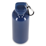 Borraccia di plastica in colori vivaci con tappo coordinato 500 ml color blu scuro terza vista