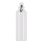 Borraccia di plastica in colori vivaci con tappo coordinato 750 ml color bianco quinta vista