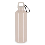 Borraccia di plastica in colori vivaci con tappo coordinato 750 ml color beige