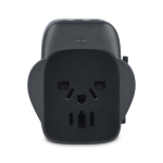 Adattatore da viaggio compatto con funzionalità in più di 150 paesi color nero sesta vista