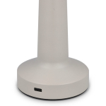 Lampada da comodino con 3 modalità di luce e sensore touch color beige terza vista