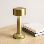 Lampada da comodino con 3 modalità di luce e sensore touch color oro quarta vista