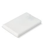 Spray solare SPF30 con design rettangolare sottile personalizzabile color bianco terza vista