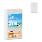 Spray solare SPF30 con design rettangolare sottile personalizzabile
