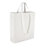 Tote bag di cotone OEKO-TEX in vari colori con doppio manico 140 g/m2 color bianco seconda vista