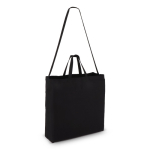 Tote bag di cotone OEKO-TEX in vari colori con doppio manico 220 g/m2 color nero