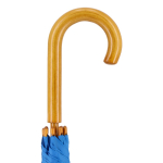 Ombrello di vari colori con manico curvo in legno Ø 103 color blu quinta vista