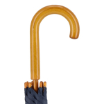 Ombrello di vari colori con manico curvo in legno Ø 103 color blu scuro quinta vista