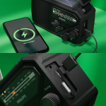 Radio d’emergenza in plastica ABS con torcia e allarme Philips color nero sesta vista