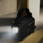 Radio d’emergenza in plastica ABS con torcia e allarme Philips color nero