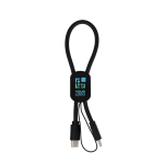 Cavo di ricarica personalizzabile compatto ideale per il trasporto 60W vista area di stampa