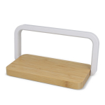 Caricabatterie wireless in bambù da scrivania con illuminazione 15 W color naturale