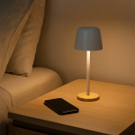 Lampada da tavolo personalizzabile con 3 modalità di illuminazione color bianco nona vista