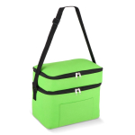 Borsa frigo con doppio scomparto e tasca frontale 12 l color lime