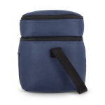 Borsa frigo con doppio scomparto e tasca frontale 12 l color blu scuro settima vista