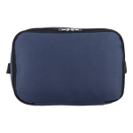 Borsa frigo con doppio scomparto e tasca frontale 12 l color blu scuro ottava vista