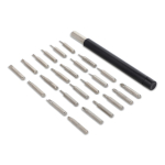 Kit di strumenti di precisione per riparare dispositivi elettronici color grigio quarta vista