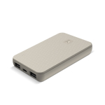 Power bank per caricare 3 dispositivi contemporaneamente 5.000 mAh color beige