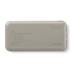 Powerbank per caricare 3 dispositivi contemporaneamente 10.000 mAh color beige terza vista