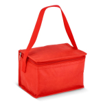 Borsa termica con rivestimento in alluminio interno per 6 lattine color rosso