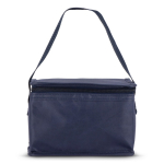 Borsa termica con rivestimento in alluminio interno per 6 lattine color blu scuro terza vista