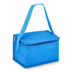 Borsa termica con rivestimento in alluminio interno per 6 lattine color azzurro
