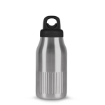 Borraccia termica in acciaio inox riciclato con tappo a clic 500 ml color argento