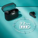 Auricolari wireless a bottone di lunga durata marca Phillips color nero quinta vista