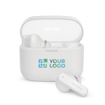 Auricolari wireless a bottone di lunga durata marca Phillips vista area di stampa