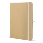 Taccuino con copertina in cartone e dettagli colorati A5 fogli a righe color bianco