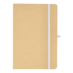 Taccuino con copertina in cartone e dettagli colorati A5 fogli a righe color bianco seconda vista