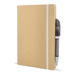 Taccuino con copertina in cartone e dettagli colorati A5 fogli a righe color bianco quinta vista